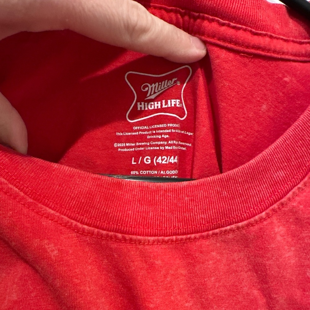 Miller High Life Red Sleeveless Muscle Tank - Picture 2 of 4